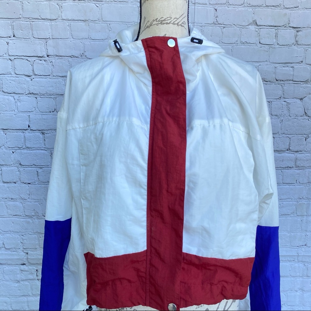 Missguided Color Block Hooded Windbreaker Zip - Picture 4 of 14